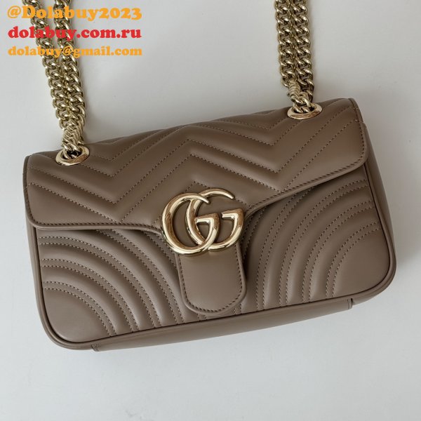 Gucci Designer GG Marmont 443497 Small Shoulder Fake Bag