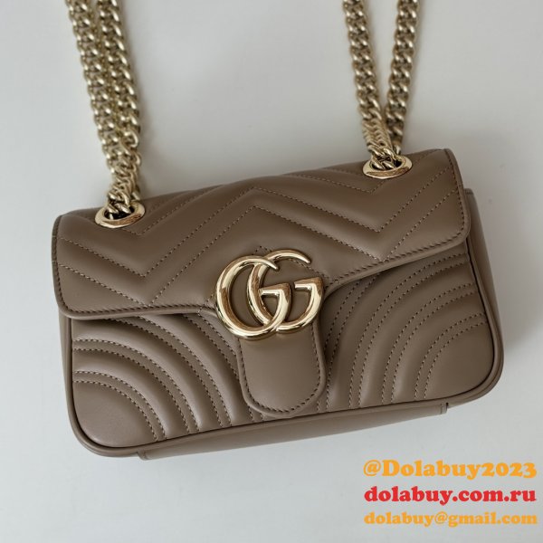 Crossbody GG Marmont Gucci 446744 Copy Matelassé Bag