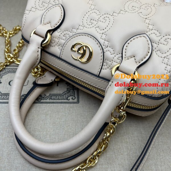 Gucci Best Perfect GG matelassé leather top handle 702251 Replica bag