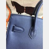 Hermes Birkin Epsom leather Handbags Dark blue