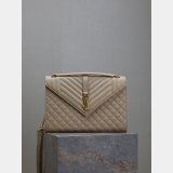 Top Quality Yves Saint Laurent Caviar Leather Envelope Bag