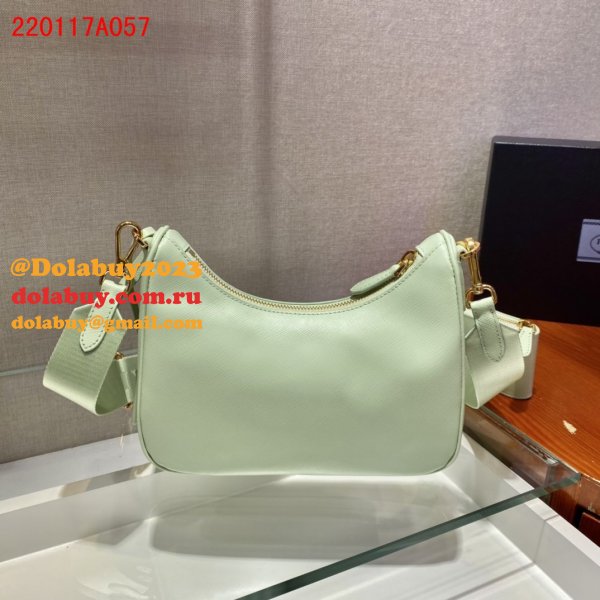 Replica Prada Handbags Cheap Highest Quality For Leather Hobo Re-Edition You