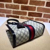 Top Quality Gucci 498156 GG Supreme Padlock Small Shoulder Bag