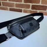 Top Quality Gucci Belt bag with Interlocking G 682933 black GG Supreme