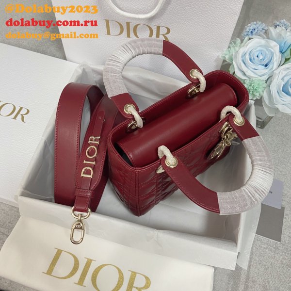 Perfect DIOR lady lambskin 20CM HANDBAG Inspired