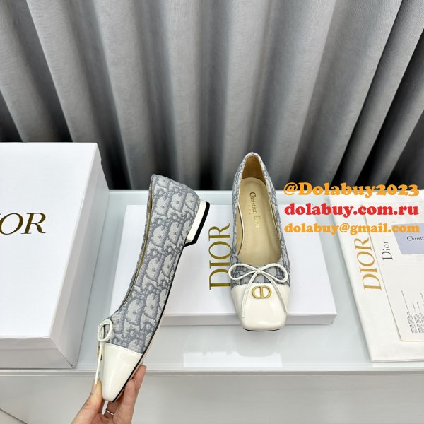 Duplicate DIOR D-Doll  BALLET FLAT Designer