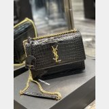 Designer YSL SUNSET BAG 22CM 422906 CROCO